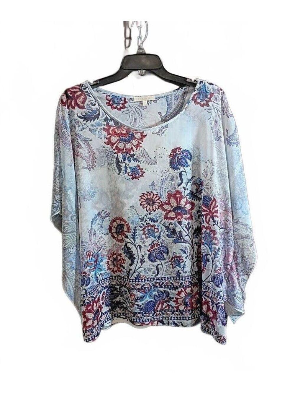 G Collection Women's Floral Print Lightweight Polyester Top Plus Size 2X
